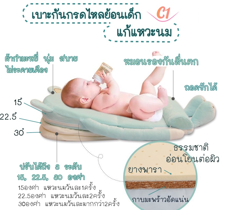 เบาะกันกรดไหลย้อน แก้แหวะนมเด็ก C1