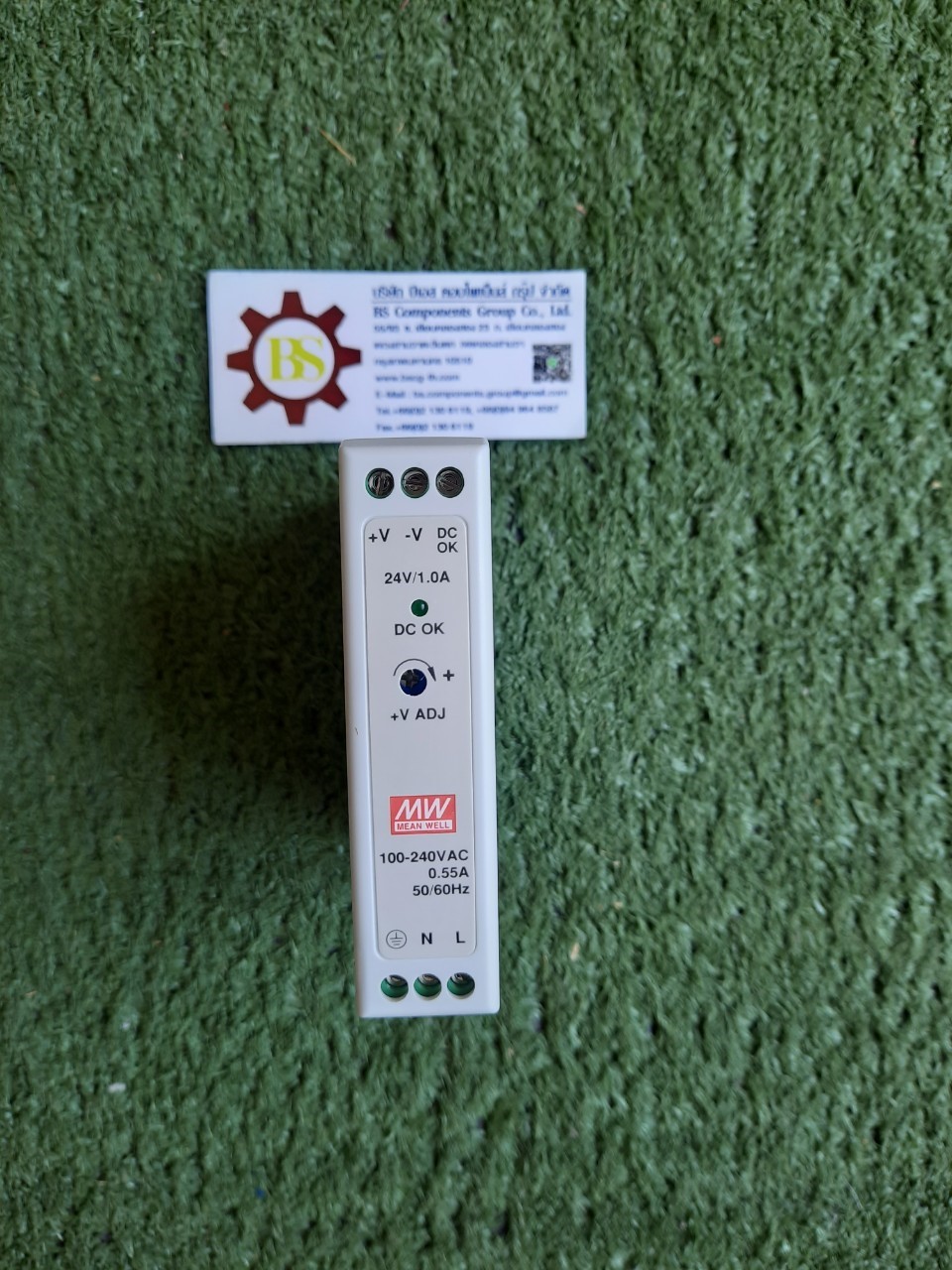 Mean Well : MDR-20-24 DIN Rail Panel Mount Power Supply, 24Vdc 1A Output