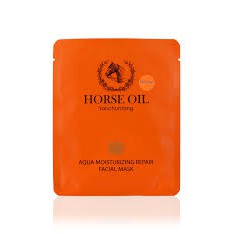 Sale‼️ Horse Oil Yanchuntang Mask 10 แผ่น/กล่อง บีลอฟ แผ่นมาส์กหน้า สูตรน้ำมันม้า มาส์กน้ำมันม้า