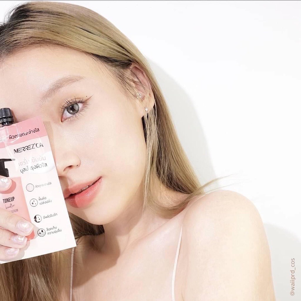 (6ซอง/กล่อง) Merrez'ca เมอร์เรซกา เซรั่ม โทนอัพ 40กรัม เซรั่มเข้มข้น บูสบำรุงผิวใส Toneup Booster Body Serum