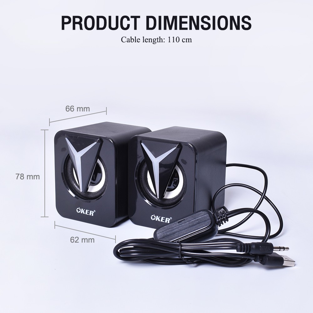 OKER SP-517 OKER SPEAKER 2.0 USB MULTIMEDIA 550W. SP-OK-20-517BK