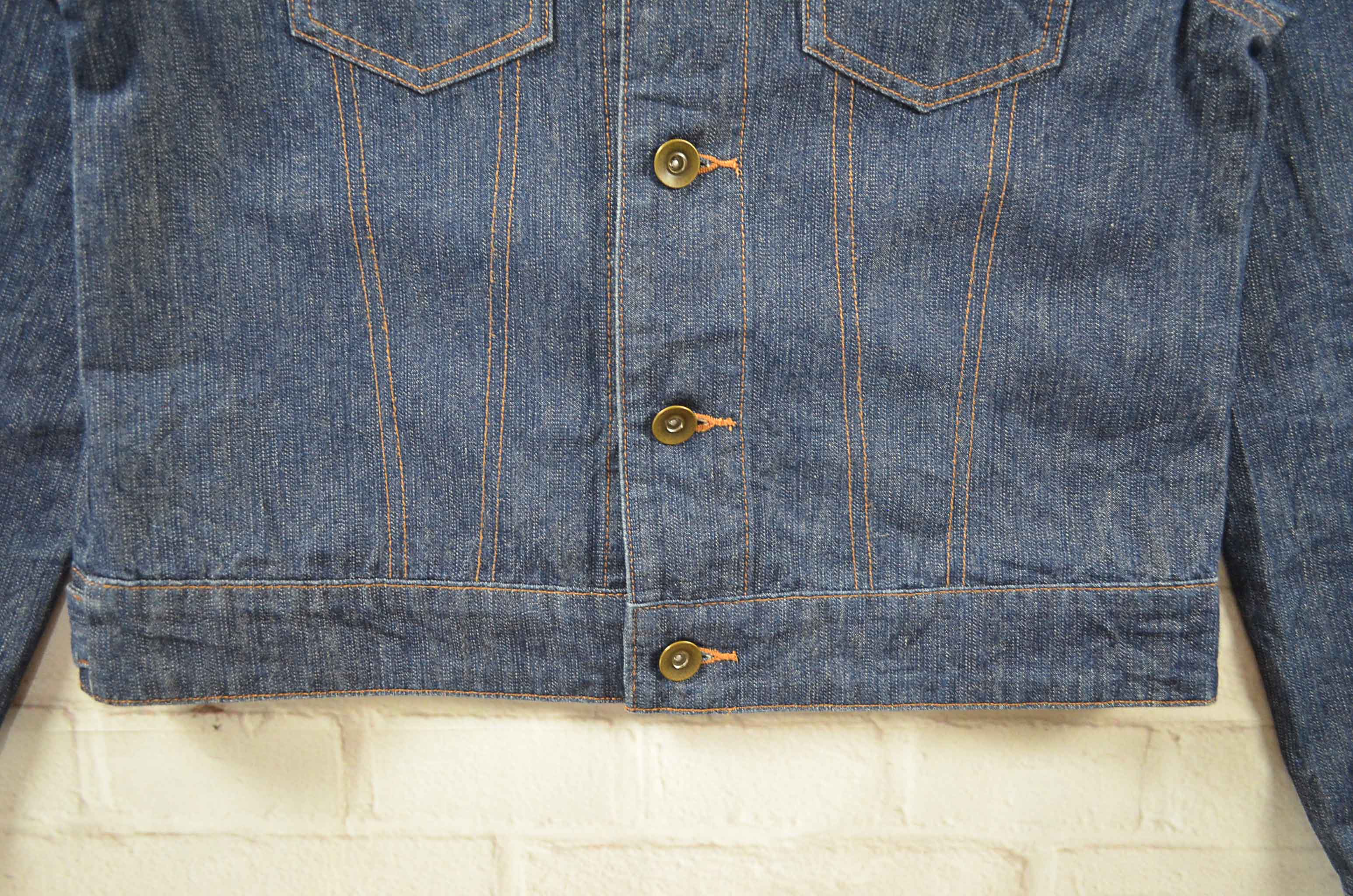 Chocol อกจริง35' (S) เสื้อแจ็คเก็ตยีนส์ เสื้อยีนส์แขนยาวหญิงชาย สภาพสวยผ้านุ่มใส่สบายใส่คลุม