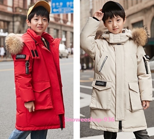 เสื้อขนเป็ดเด็ก สไตส์แคนาดากูส ดีไซส์ใหม่พร้องฟังก์ชั่นครบใส่ติดลบ -30 มี 5 สี ขนาด 130 cm ถึง 170 cm