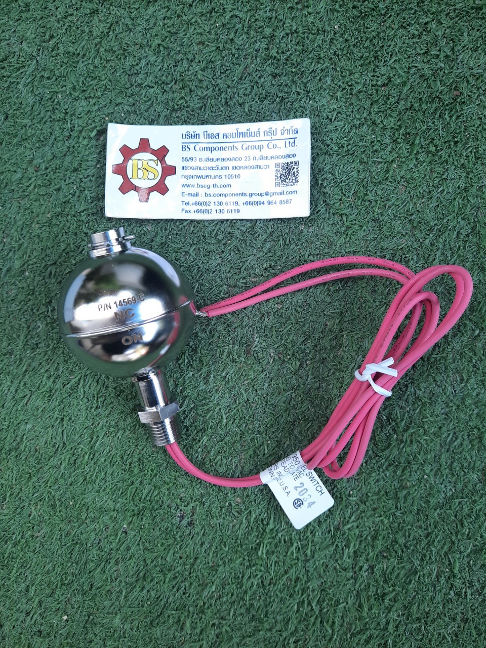 GEMS SENSORS : LIQUID LEVEL SENSOR Model. 01950 316 Stainless Steel, 750PSI, SPST, 20 VA