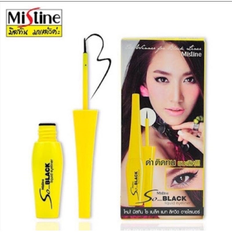 Mistine So Black Liquid Eyeline มิสทีน อายไลน์เนอร์ ชนิดน้ำ ดำสนิท กันน้ำ