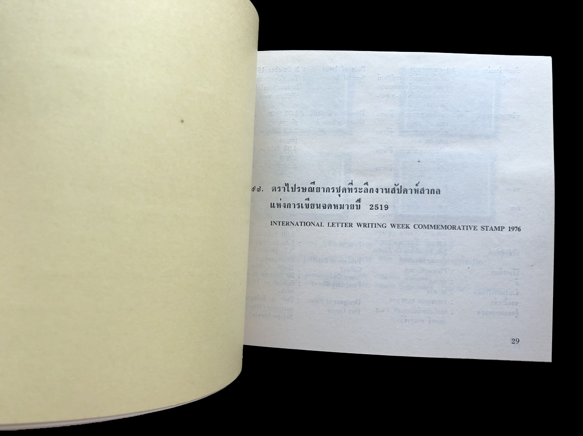 สมุดตราไปรษณียากรไทยประจำปี 2519