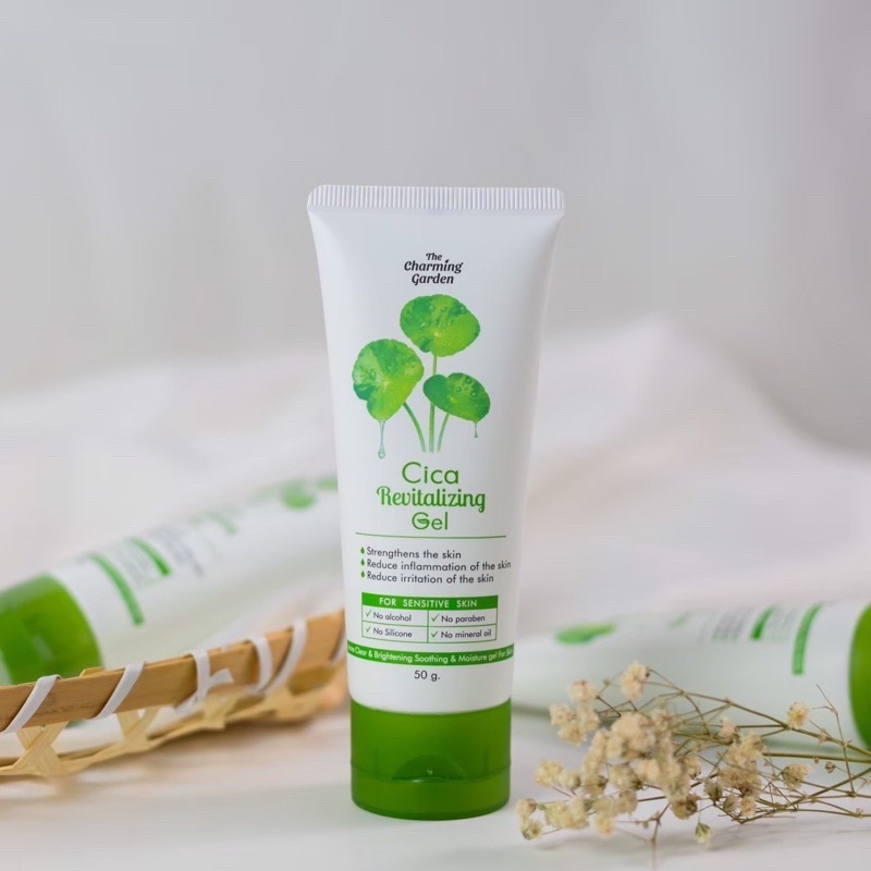 Cica Revitalizing Gel เจลกู้ผิวใบบัวบก 50 g. by The Charming Garden