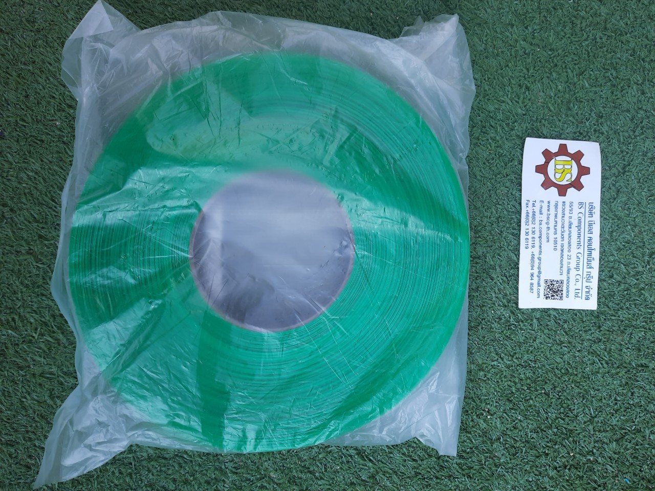 Shinohawa : ปลอกฉนวนหุ้มบาร์ทองแดง สีเขียว 100m/roll