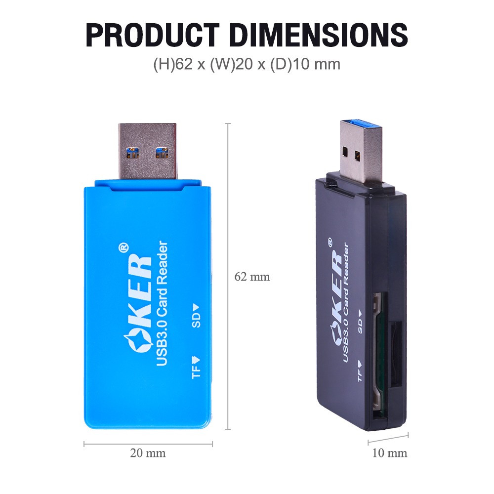 C-3503 OKER 2 IN 1 USB3.0 CARD READER/WRITER CR-EX-OK-3503x