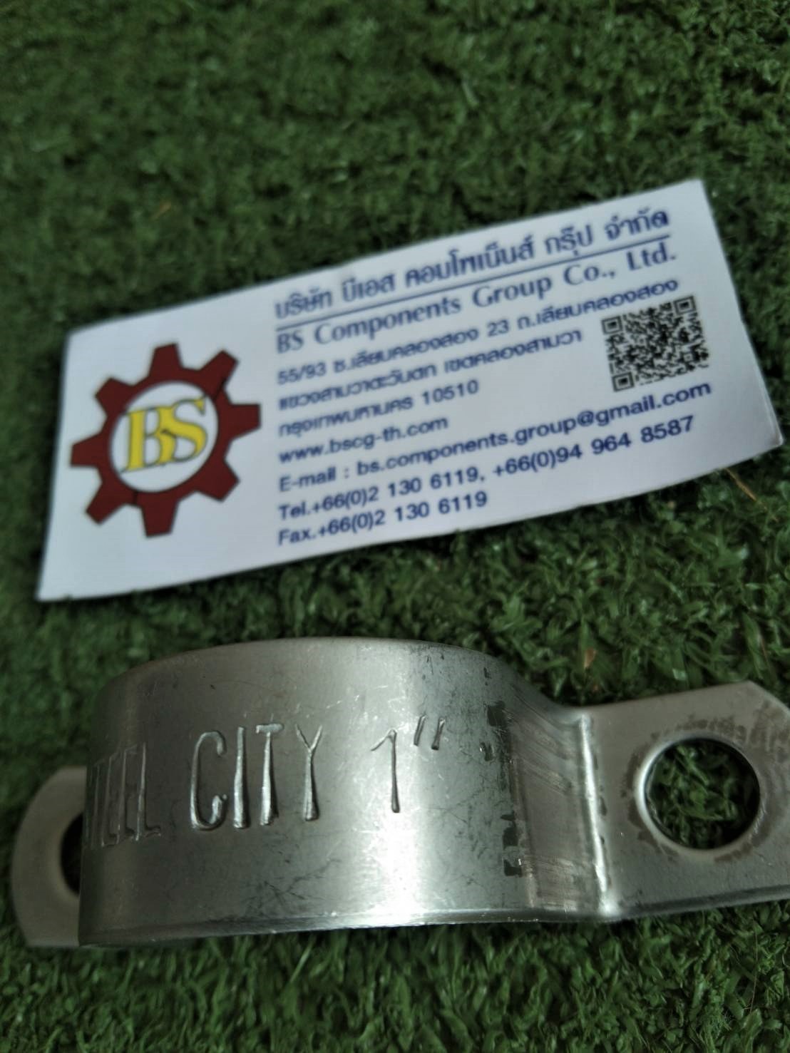 STEEL CITY : เเคล้มจับท่อหนาสเเตนเลส 1” TCL23