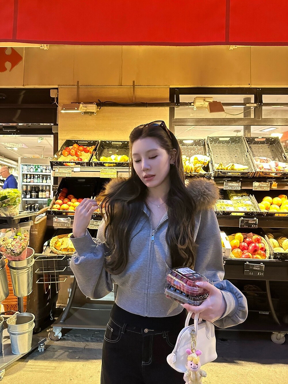 GB SHOP ||| 8042# เสื้อฮูดแขนยาว งานซิปหน้า เฟอร์ถอดได้ เนื้อผ้าดี งานสวย TAG: 🇰🇷 🇰🇷