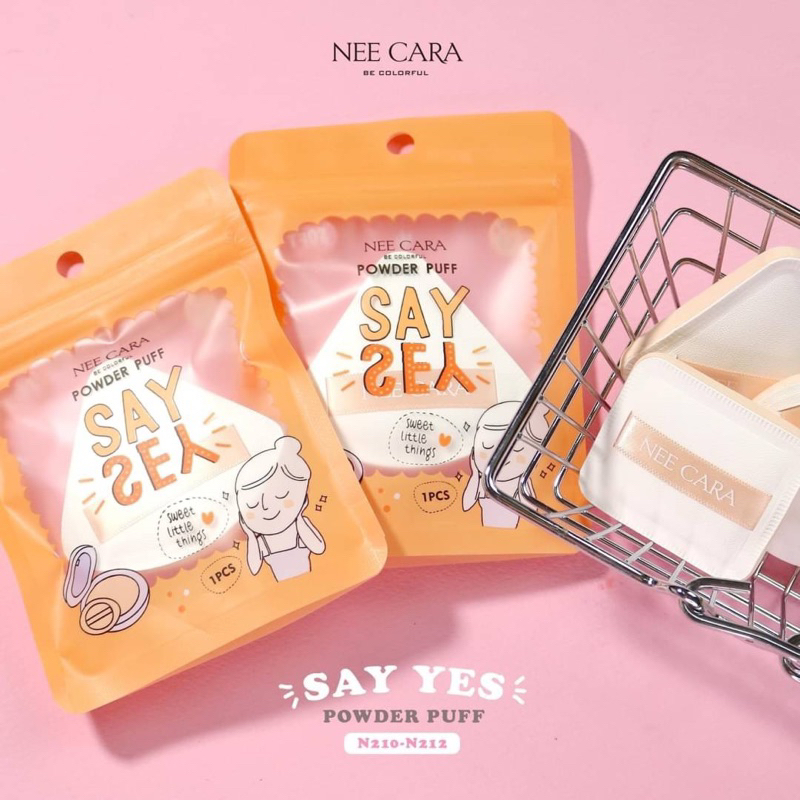 พัฟแต่งหน้า นีคาร่า Nee cara Say Yes Air Powder Puff