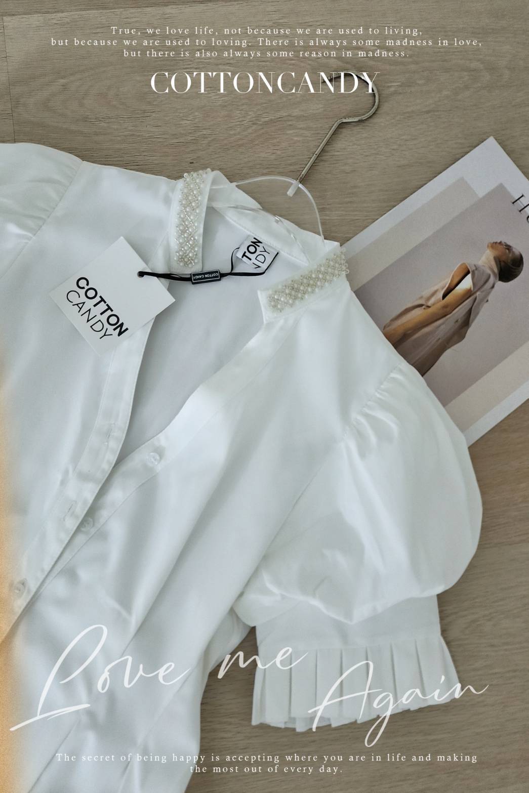 Tag# cottoncandy เสื้อรุ่นนี้ มันเริ่ดมากหรูหรา รุ่นนี้ล่าสุด Detail แต่งมุกที่ปกเสื้อ ใครใส่ก็สวย ใครใส่ก็ดูดี มีโบว์ด้านหลังผูกเข้าเชฟ ลูกค้าสามารถใส่แมทช์กับกางเกงหรือกระโปรงตัวโปรด บอกเลย ใส่สวยดูดีทุกคนแน่นอนคร่าาา