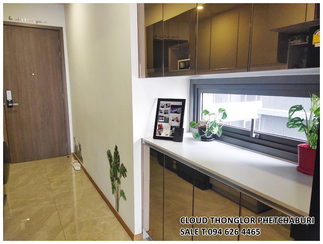 SALE CLOUD THONGLOR PHETCHABURI Cloud ทองหล่อ-เพชรบุรี 2 bed 53.68 ตร.ม. Built-in furniture ชั้น 17
