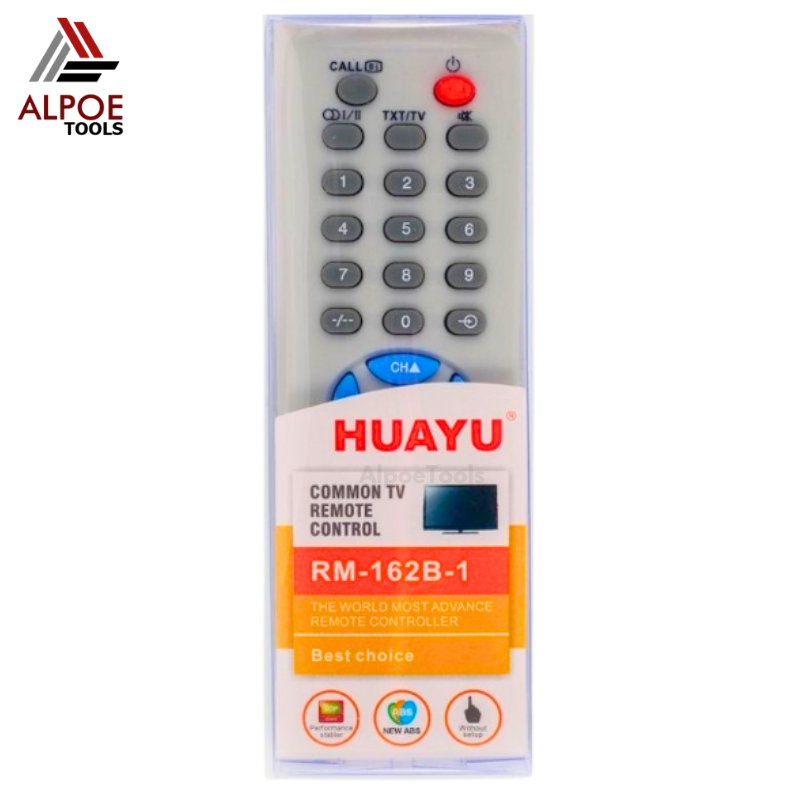 รีโมททีวีรวม Toshiba รหัส RM-162B-1 สำหรับทีวีรุ่นเก่า จอนูน จอแก้ว ได้เกือบทุกรุ่นที่เป็นทีวีรุ่นเก่า