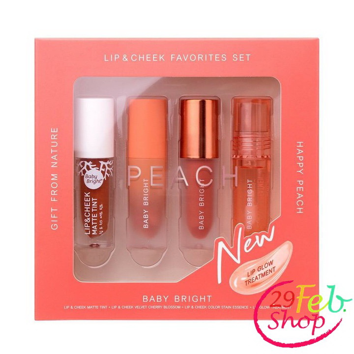 Baby Bright Lip & Cheek Favorite Set ลิปแอนด์ชีคเฟเวอริทเซ็ท