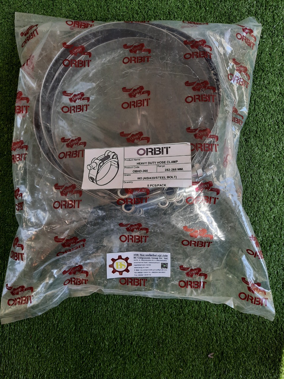 ORBIT : เข็มขัดรัดรุ่นแรงดันสูง OBHDW2-265 (252-265mm.)