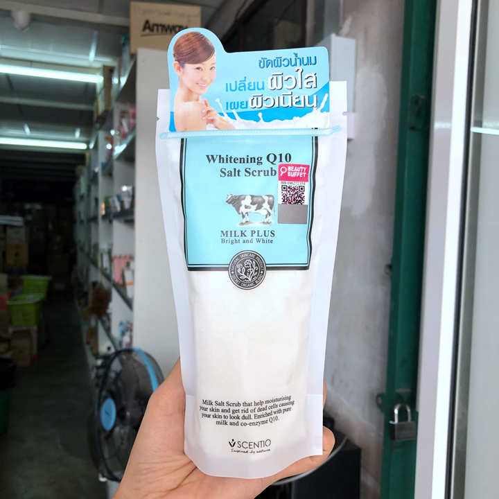 Scentio Milk Plus Salt Scrub 300g เกลือนมขัดผิว