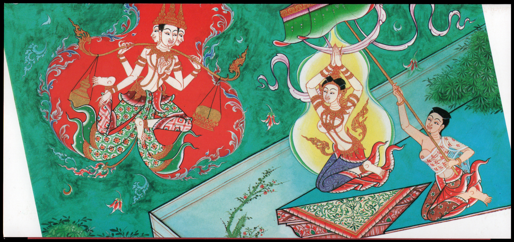 บัตรตราไปรษณียากรที่ระลึกวันอาสาฬหบูชา 2540