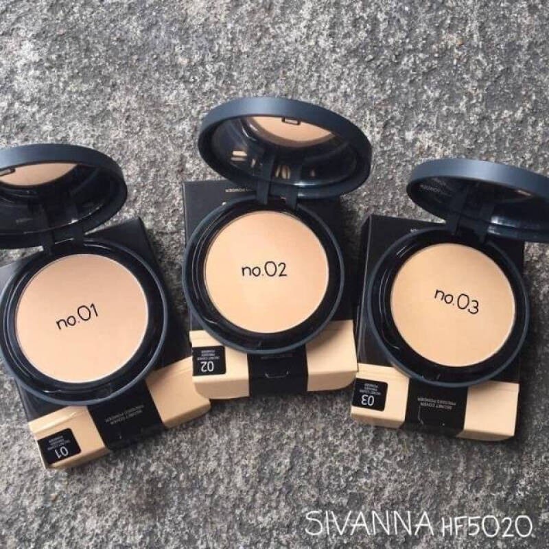 Sivanna Colors Secret Cover Pressed Powder HF5020 ซีเวียน่า แป้งผสมรองพื้น