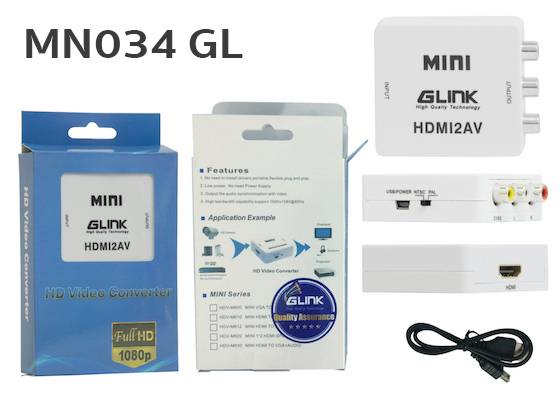 MN-034GL ADAPTER HDMI (F)/ IN PUT TO AV / OUT PUT DA-HM-AV-034GL
