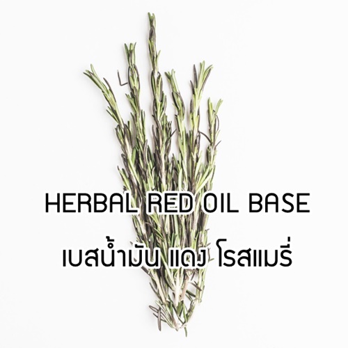 HERBAL RED OIL BASE เบสน้ำมัน แดง โรสแมรี่