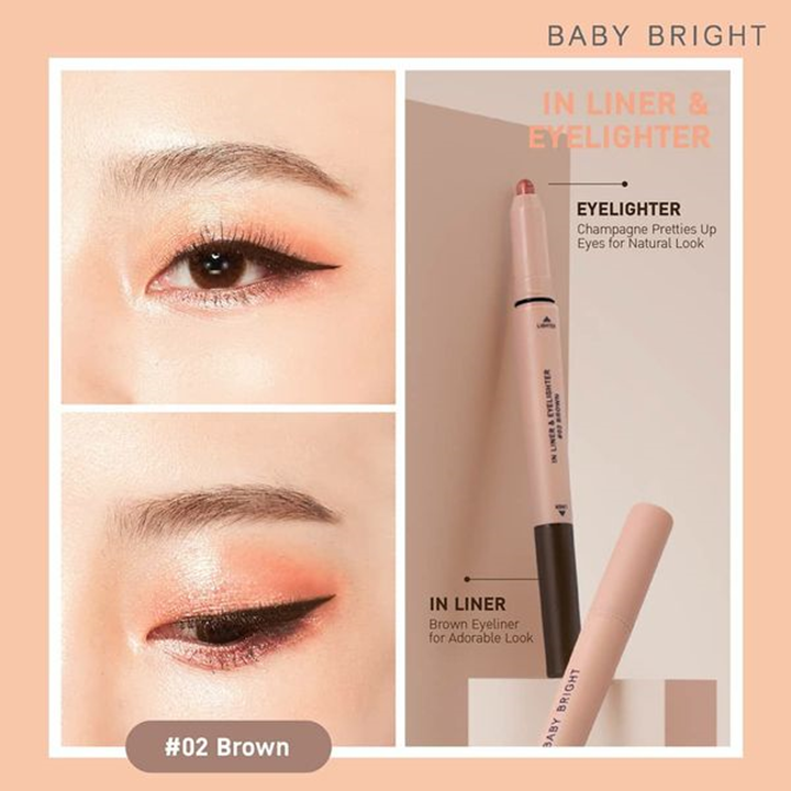 Baby Bright In Liner & Eyelighter 0.2g+0.5g อินไลน์เนอร์แอนด์อายไลท์เตอร์ เบบี้ไบร์ท