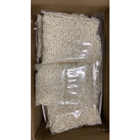 แคปซูลเปล่า สีขาว เบอร์1 (250mg) แพค1000เม็ด