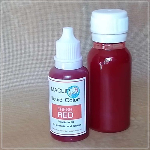 Color Red: MACLIP Liquid™Color - Fresh Red Dye สีชนิดของเหลว ละลายได้ในน้ำมัน