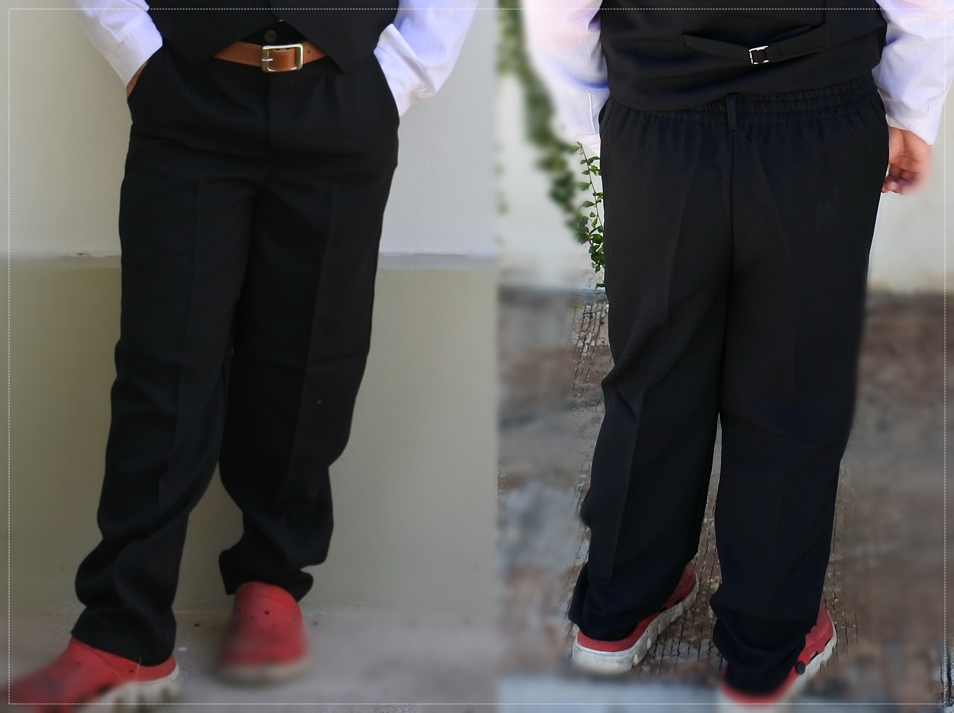 กางเกงขายาวเด็ก สีดำ
