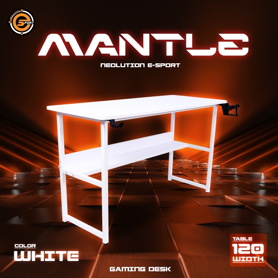 NEOLUTION GAMING DESK โต๊ะเกมมิ่งค์ MANTLE ยาว 1.2 เมตร CG-NO-TB-MANBK