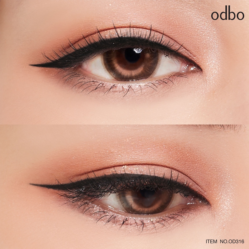 โอดีบีโอ อายไลเนอร์ เนื้อเจล เจลไลเนอร์ ดินสอเขียนขอบตา แบบออโต้ พร้อมกบเหลา 0.3g OD316 odbo Gel Liner Pencil ❤