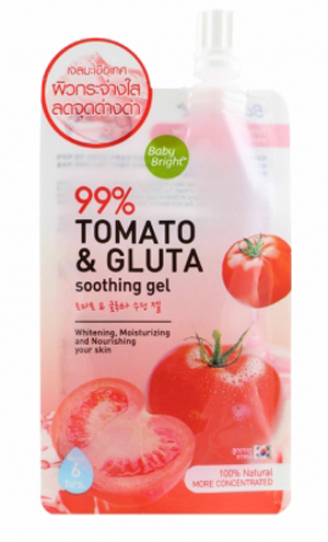 Baby Bright Tomato & Gluta Soothing Gel 50 g.x 3pcs.