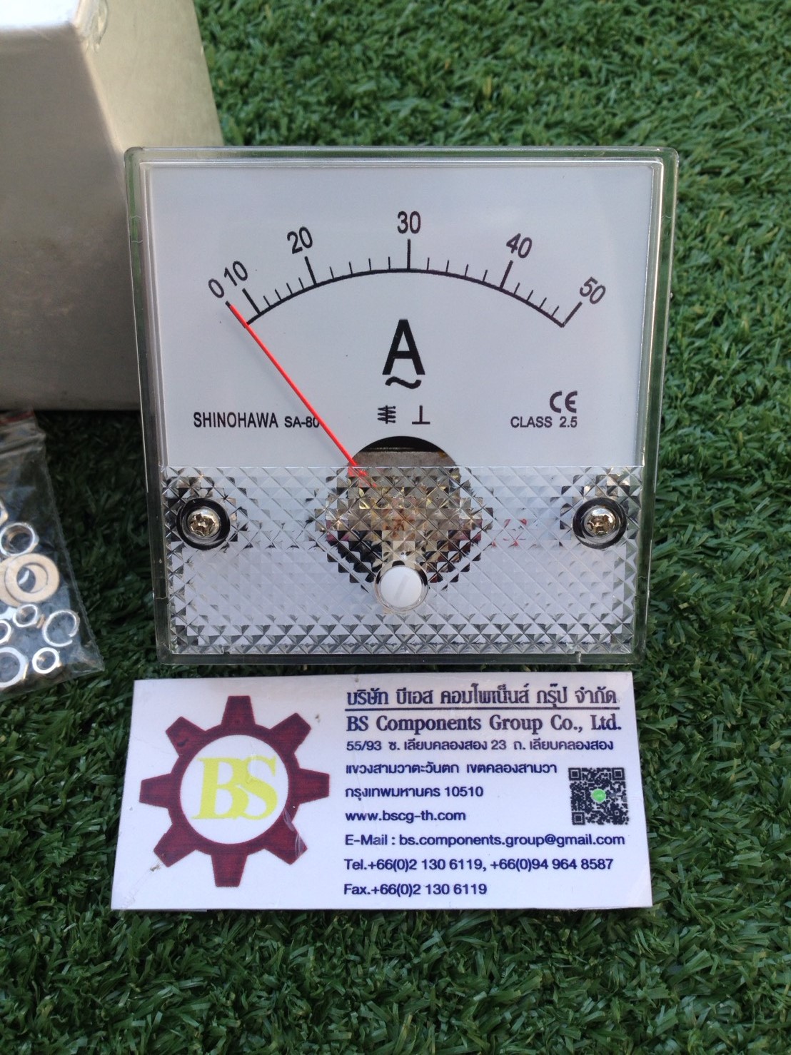 AC Amp meter SA-80 80x80mm. 50A AC