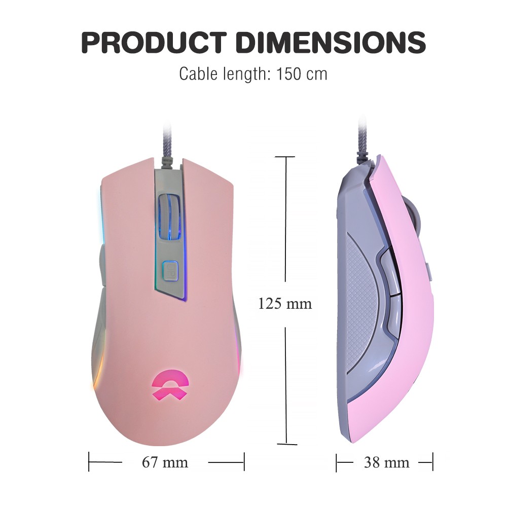 G21 OKER GAMING MOUSE MARCO 6400DPI 7RGB BLACKLIGHT MO-OK-OU-21PIN