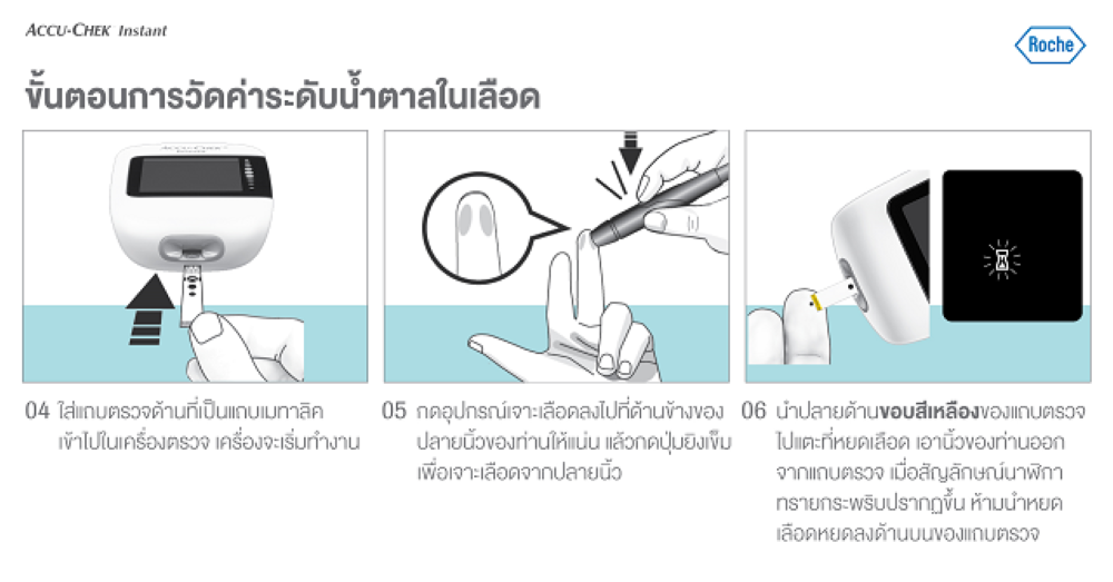 Accu-Chek Instant เครื่องตรวจวัดระดับน้ำตาล