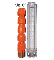 BERKELEY ปั๊มบาดาลเบริคเลย์ สำหรับบ่อ6" รุ่น E6TS (GPM) / 300 (แรงม้า30HP)