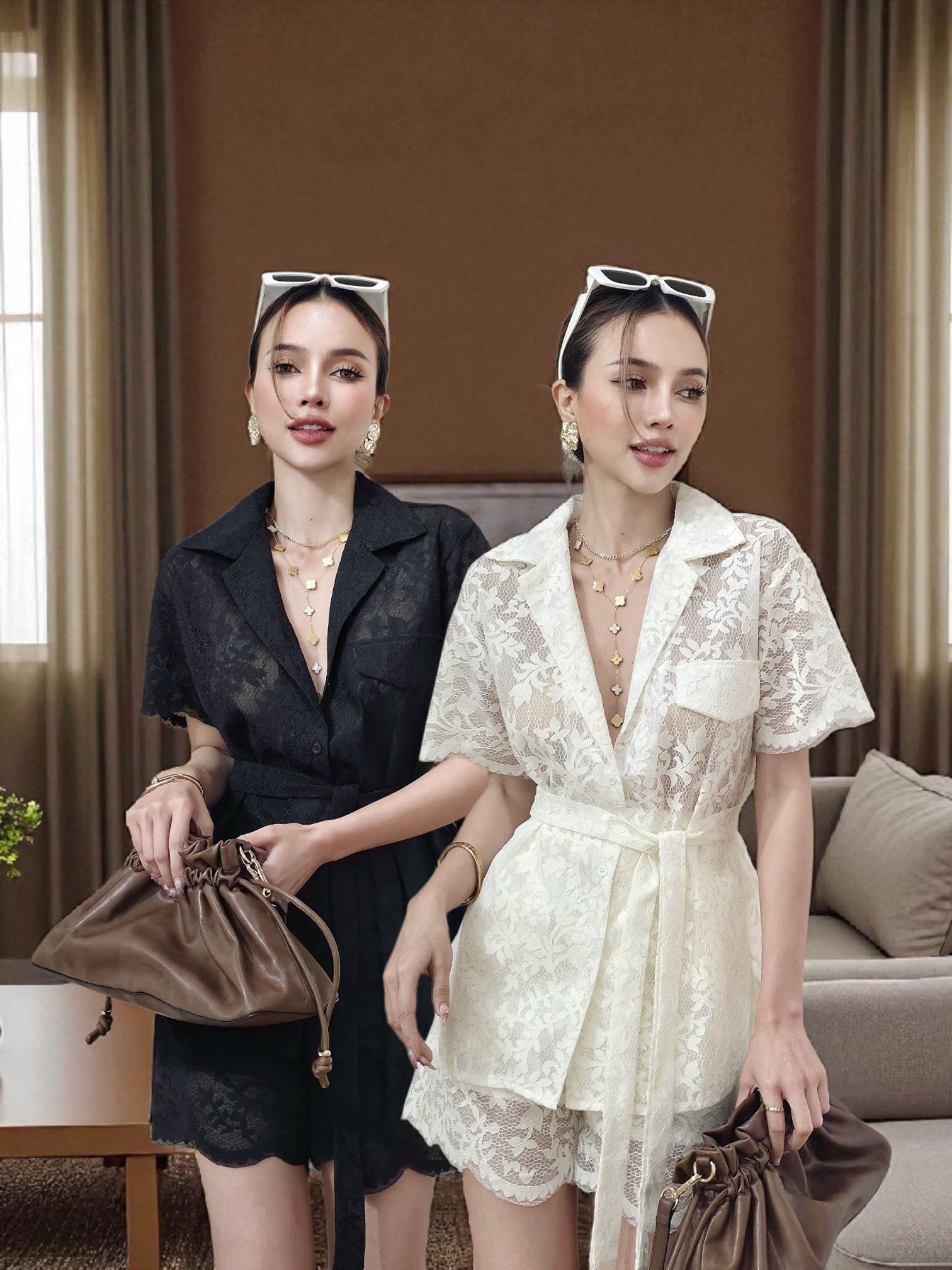 Tag#cottoncandy เซทลูกไม้ล่าสุด รุ่นนี้ทางร้านใช้ลูกไม้นำเข้าเนื้อดี ฉลุลายสวยมากๆ + พร้อมกางเกงขาสั้นงานส่งออกเกรดพรีเมี่ยม