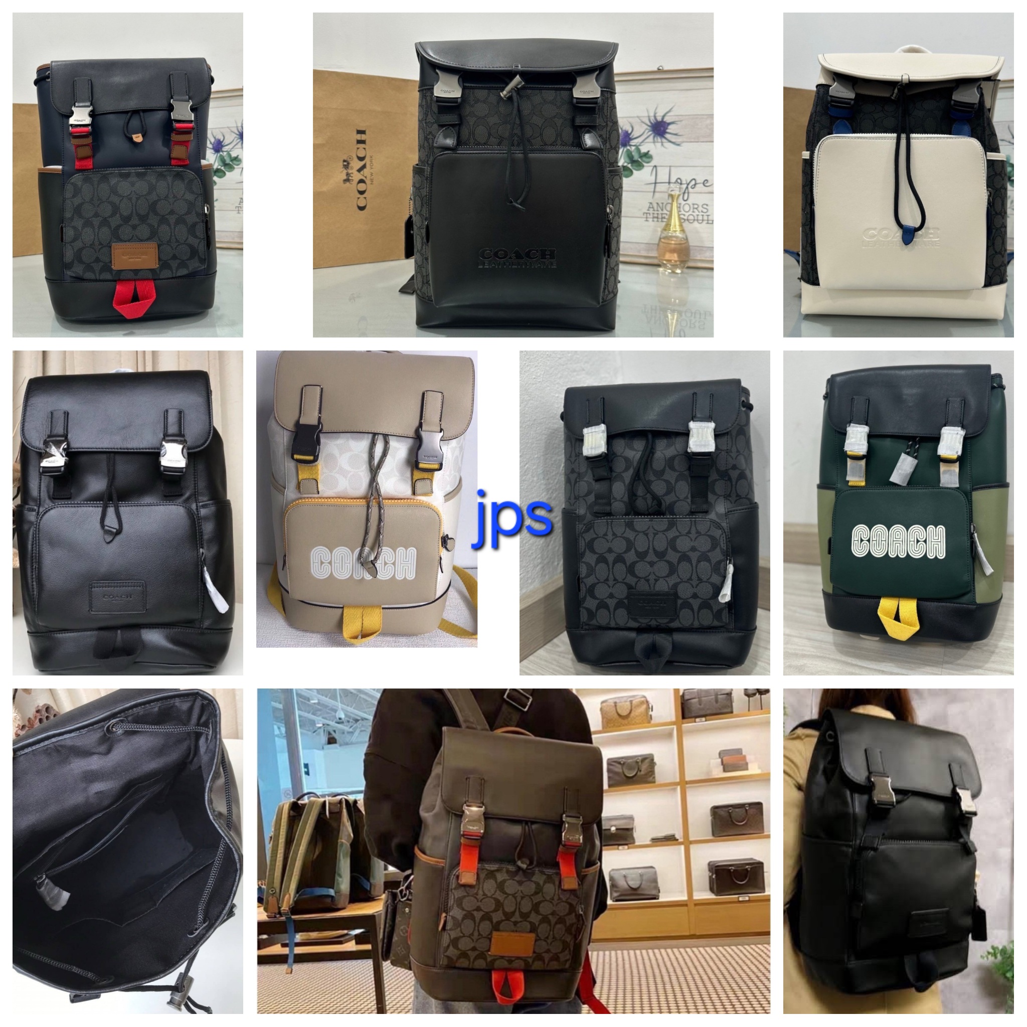 Coach backpack กระเป๋าเป้เดินทางใบใหญ่แบรนด์เนมโค้ชหนังแท้ ขนาด 16.5 นิ้ว
