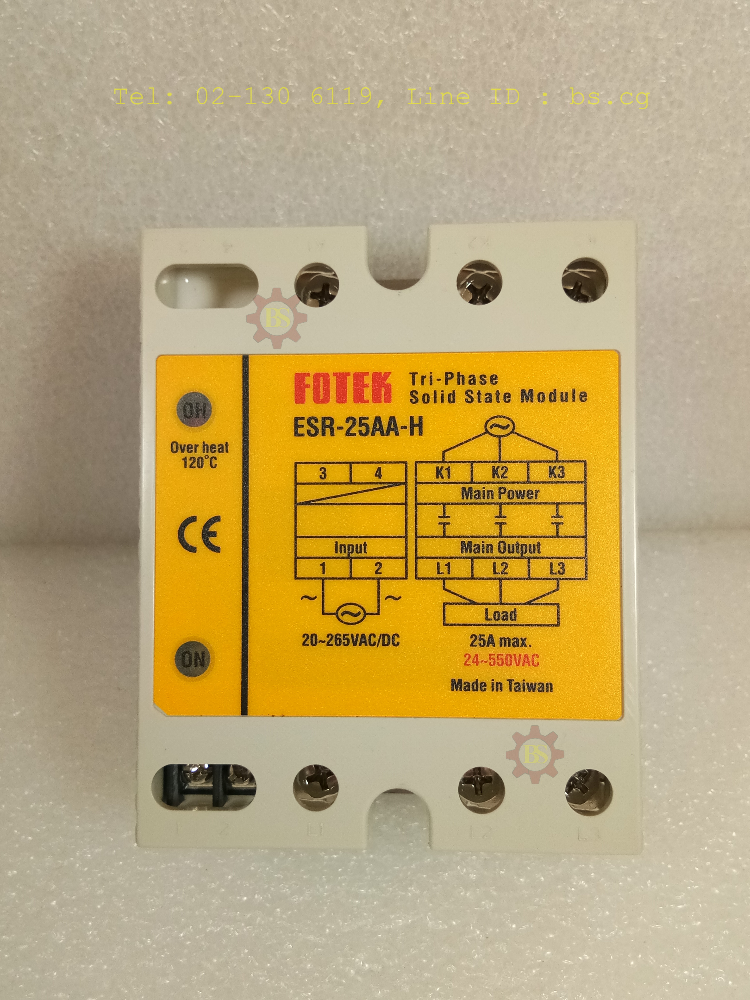 FOTEK : Solid State Tri-Phase ESR-25AA-H