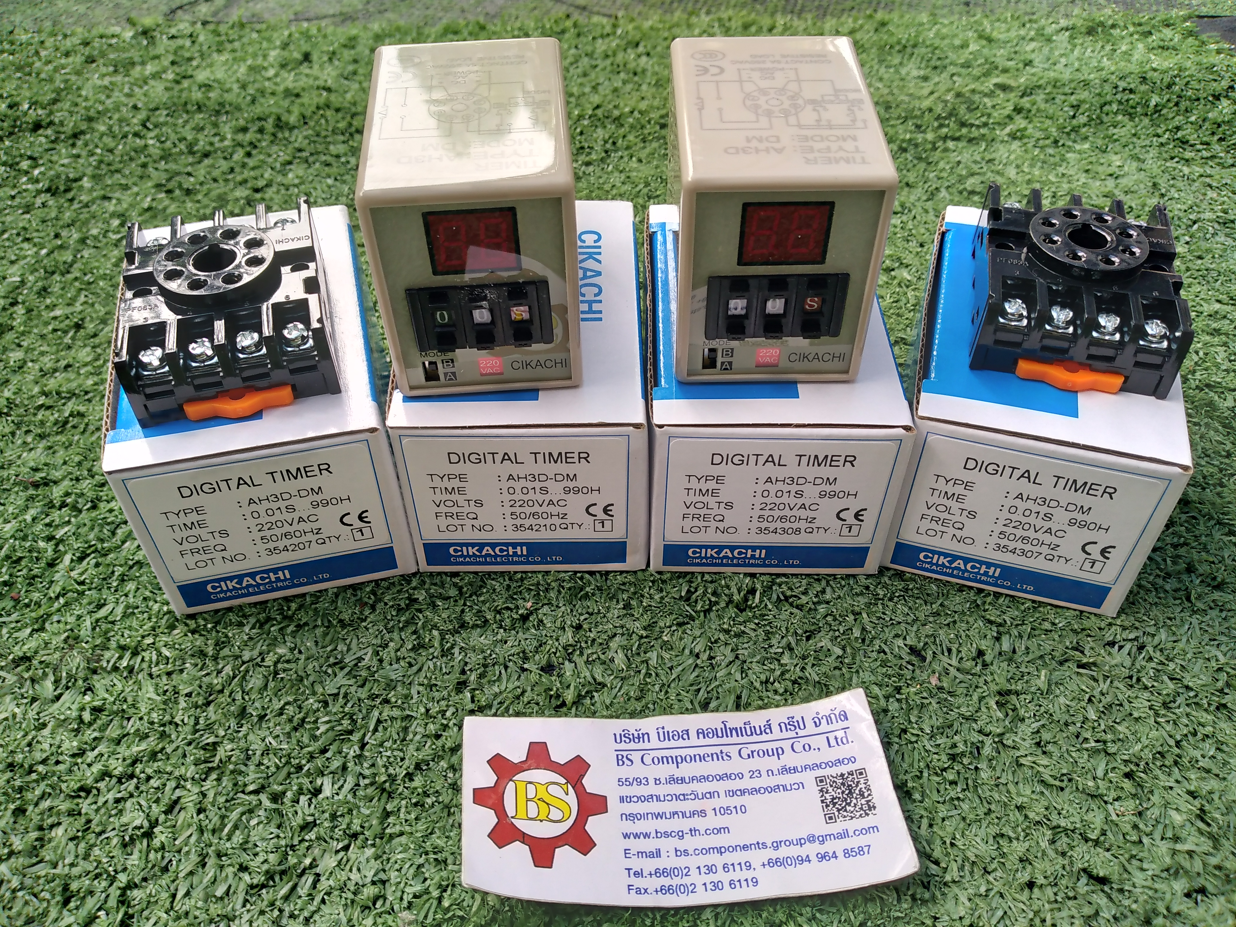 CIKACHI : Timer AH3D-DM 220V (รวมช็อคเก็ต)