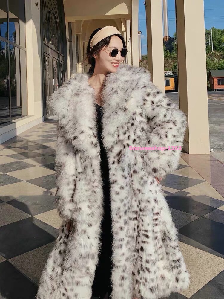 Fur coat เสื้อโค้ทขนมิ้ง mink fur coat เสื้อเฟอร์ตัวยาวเฟอร์โค้ทหนาแต่งจุดดำตัดสีเสื้อ สวยอลังหรูหรารับประกันงานสวยพรีเมี่ยม