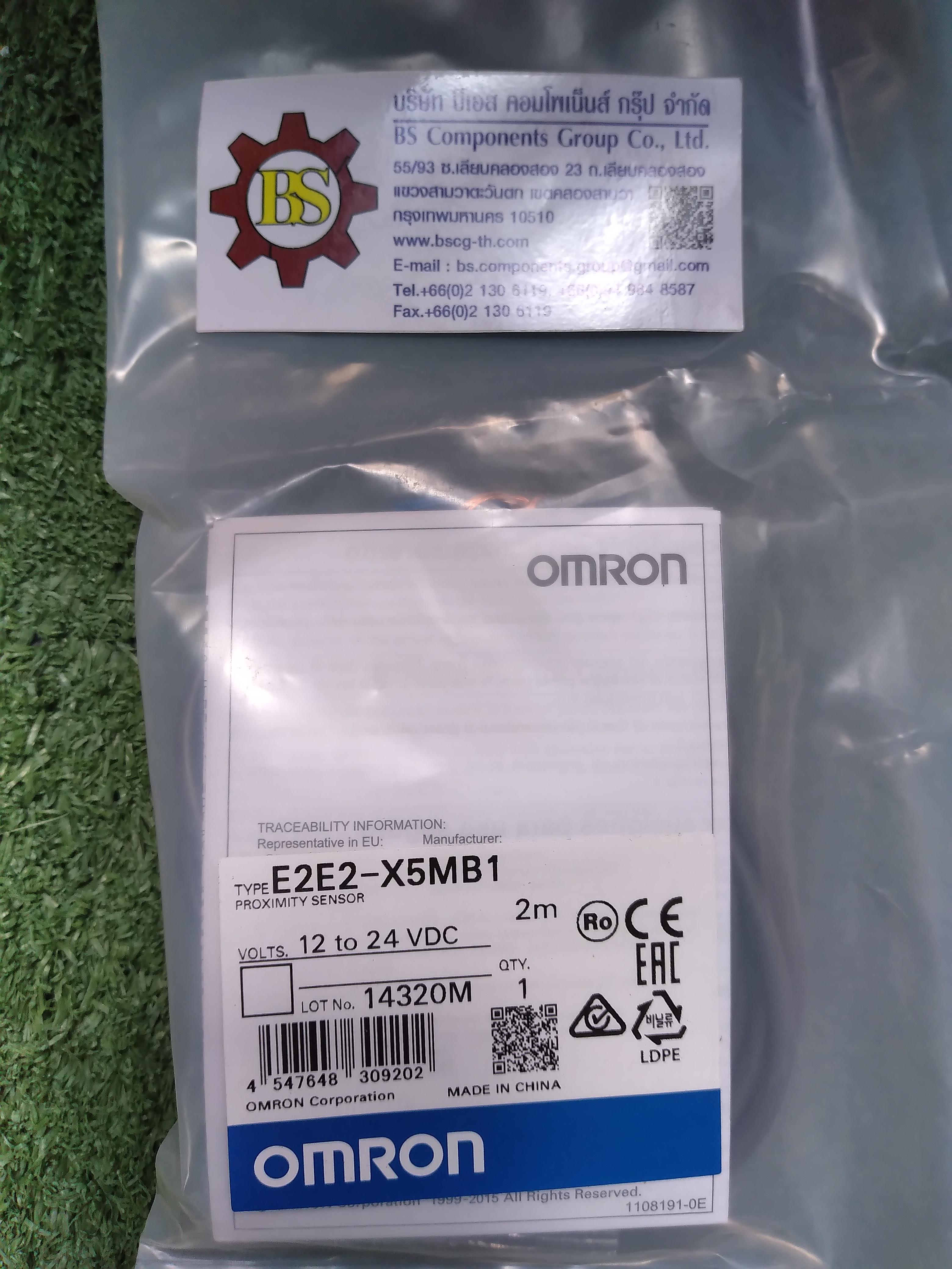 OMRON : Prox. Sw. E2E2-X5MB1 DC 3-wire, 5mm, M12, PNP, NO (unshielded)
