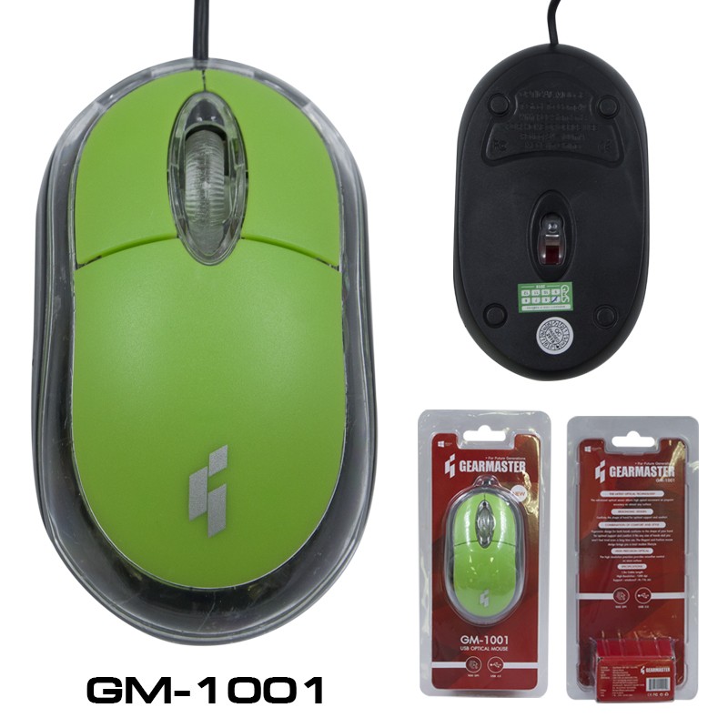 GM-1001 MOUSE GEARMASTER คละสี GM-1001 MO-GM-OU-1001x