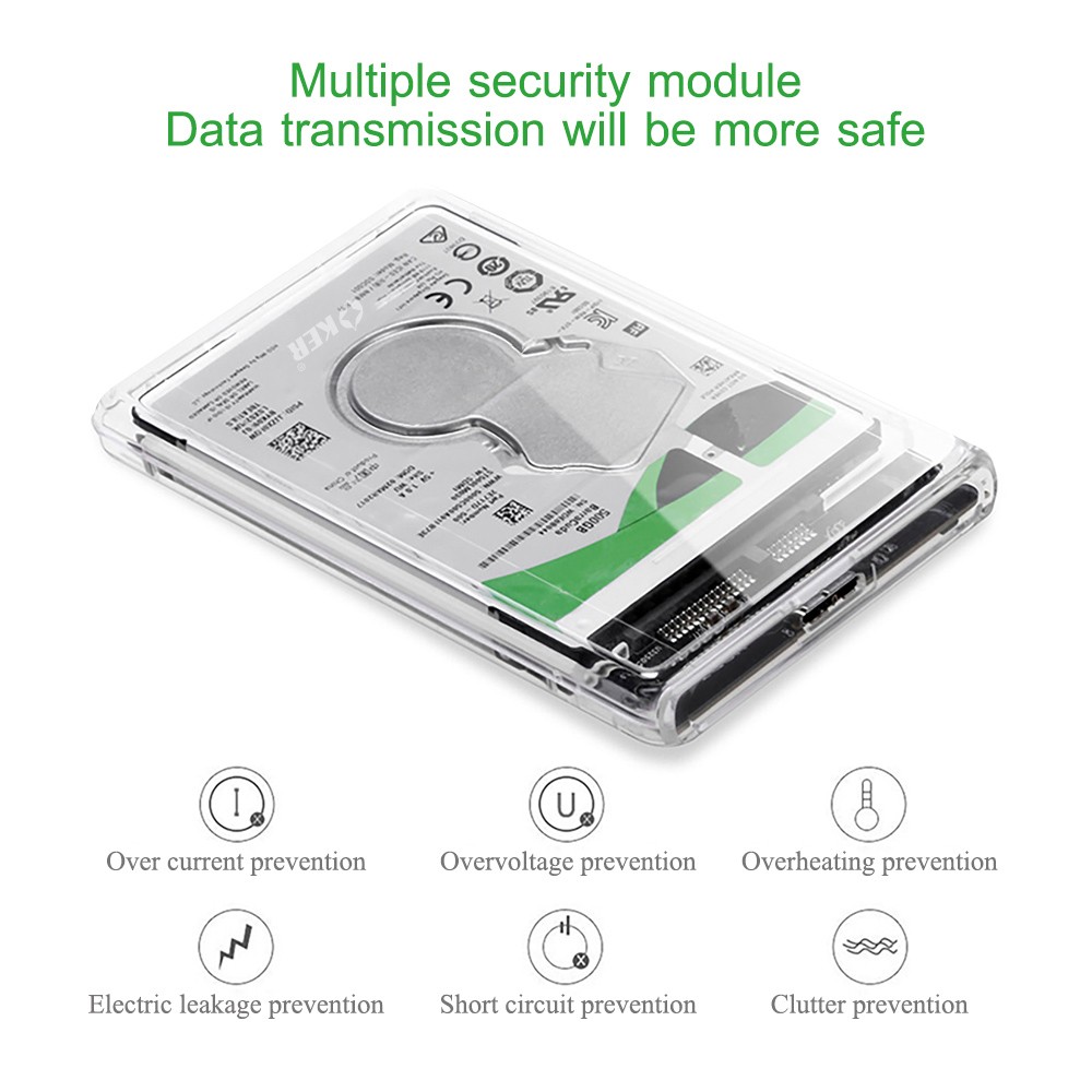 OKER ST-2529 EXTERNAL HDD BOX 2.5" SATA USB 3.0/SATA SSD EX-25-OK-2529W