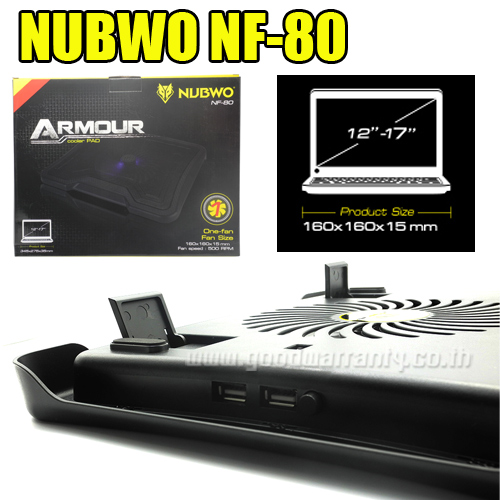 NF-80 NUBWO COOLER PAD ARMOUR 1 FAN FA-GO-NB-NF80X