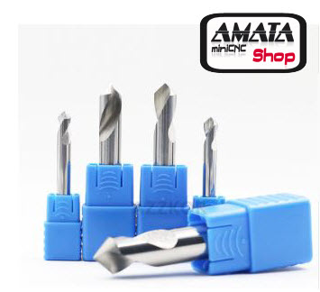 Chamfer Cutting Edge 6.0 mm. 2 ฟัน สำหรับอลูมิเนียม Carbide Coating Tungsten HRC55