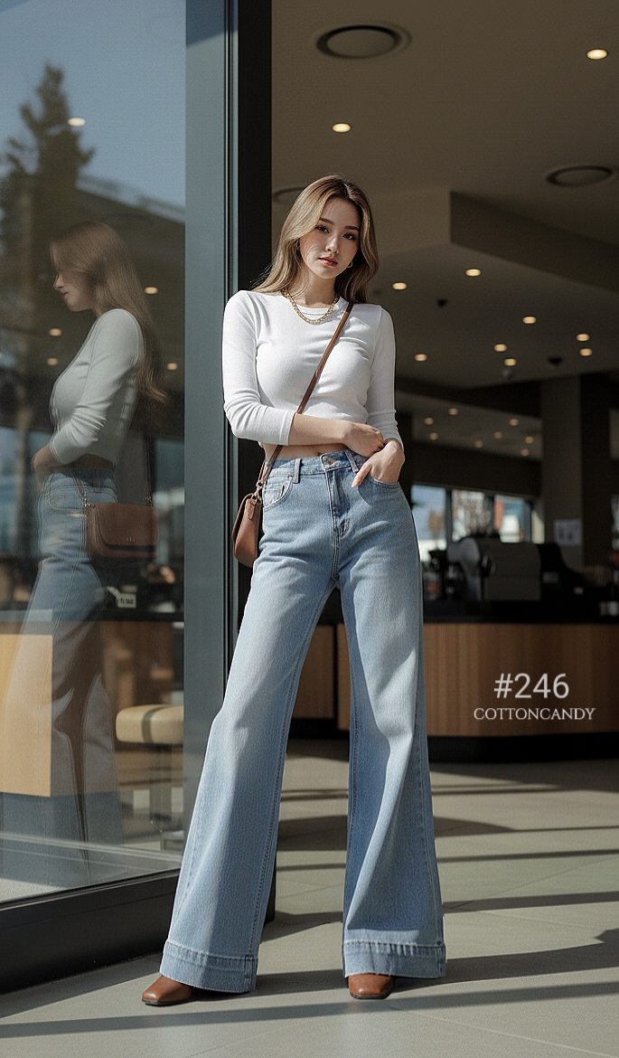 Tag#cottoncandy กางเกงยีนส์ผ้ายืดรุ่นนี้ บอกเลยใส่สบายมากๆคร่าาา แพทเทิลขากระบอกเล็ก7ส่วน ใส่ง่ายๆชิลๆ ผ้ายีนส์ยืดเนื้อดี ใส่สบายไม่อึดอัด โทนสรฟอกเฟดสีสวยมากๆ