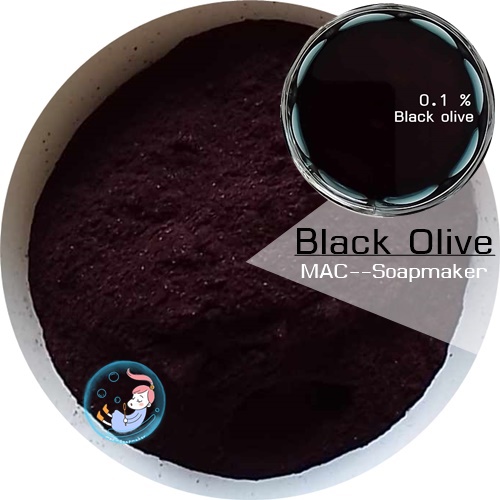 Color Black: Black olive 25.0 % สีดำโอลีฟ CI 14720 + CI 19140 + CI 42090 สีผสมชนิดผง ละลายได้ในน้ำ COA