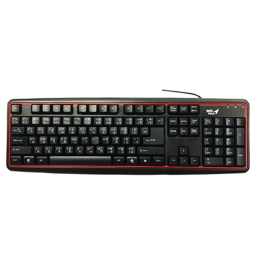KB-338 สีดำ MD-TECH KEYBOARD USB KB-UB-MD-338BK
